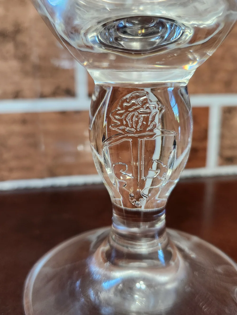 Stella Artois Gold-Rimmed Clear Beer Glass